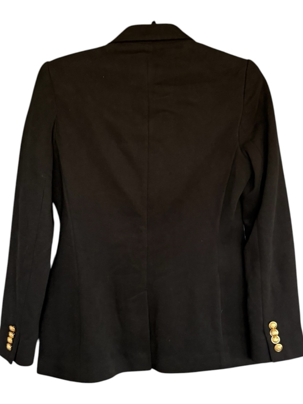 Polo Ralph Lauren Black Crest Blazer Gold Buttons Size 4 Wool Blend Preppy - Picture 7 of 8